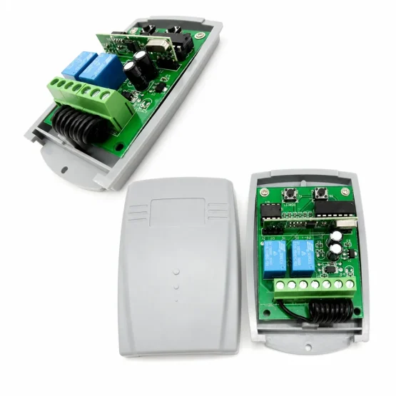 Δέκτης receiver 2 καναλιών σταθερού και κυλιόμενου κωδικού.